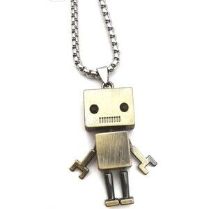 Lovely Robot Pendant Necklace For Men, Women And Kids